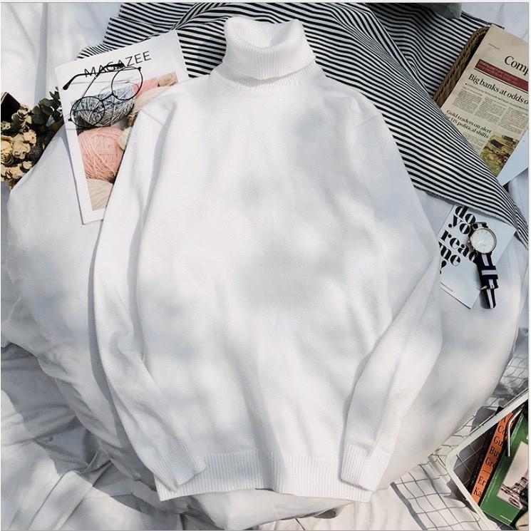 Áo len cổ lọ tay dài unisex