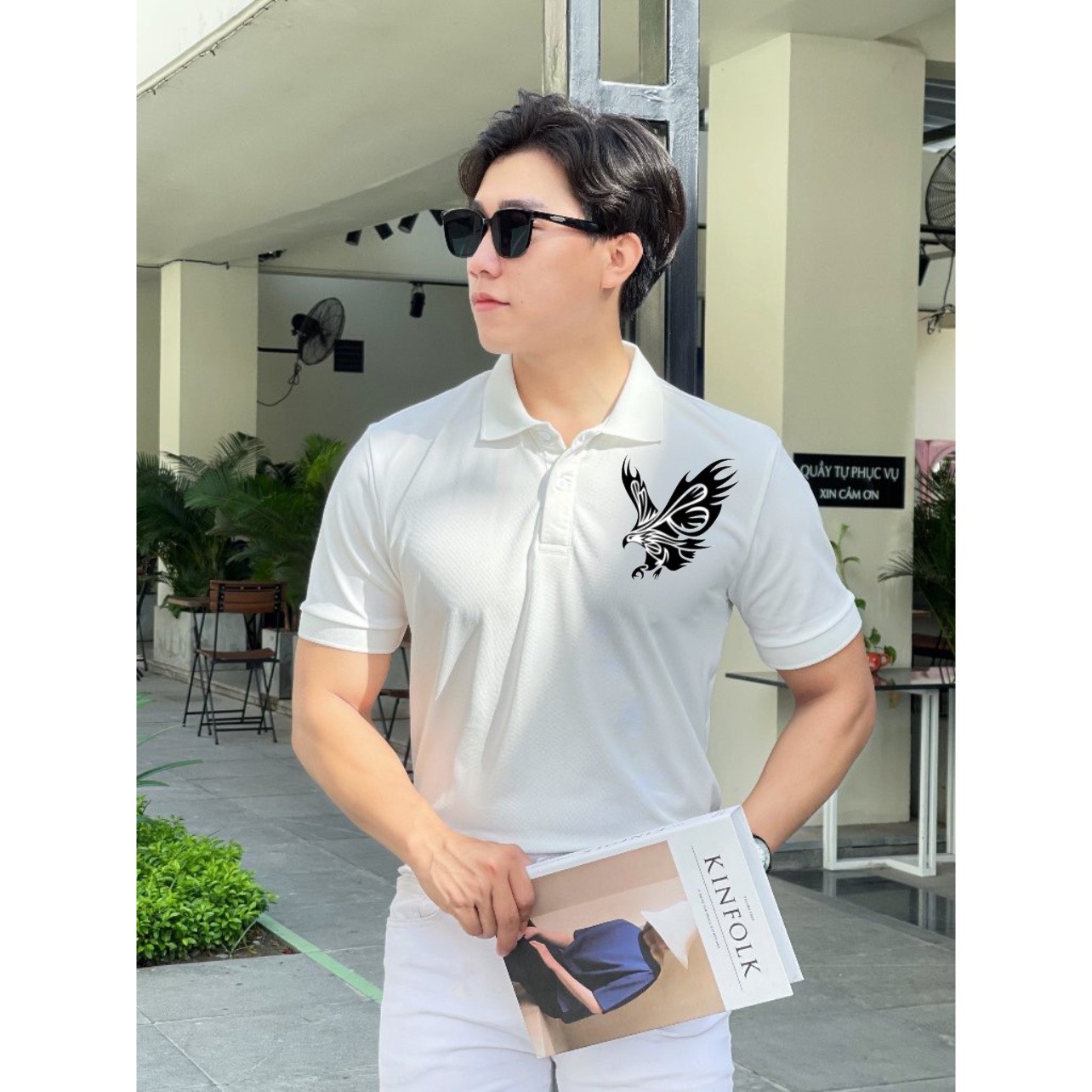 Áo polo Nam in  “Đại bàng” chất polo mềm mịn, thoáng mát  99k