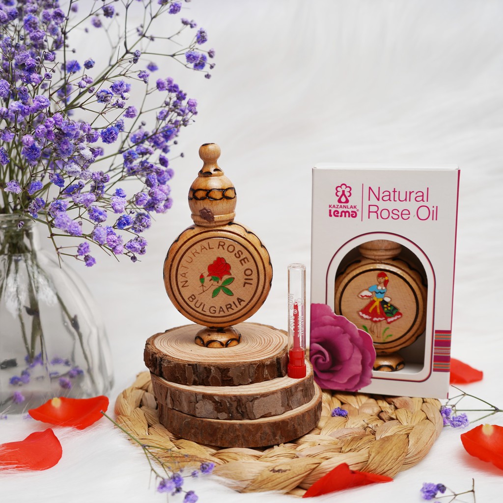 Tinh dầu hoa hồng Bulgaria thương hiệu Lema, Tinh dầu hoa hồng nguyên chất tự nhiên cao cấp, hàng nhập khẩu chính hãng
