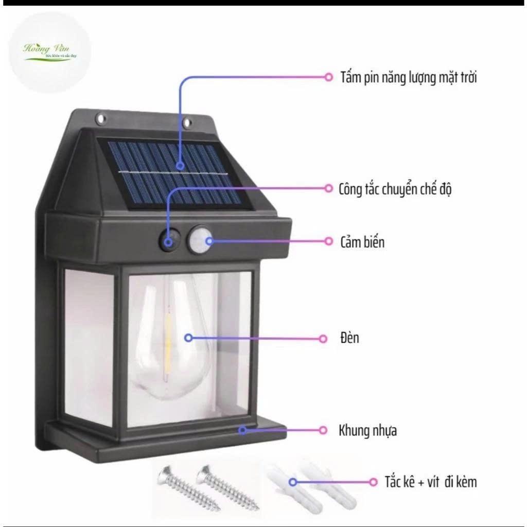 Đèn tường ngoài trời năng lượng mặt trời Cảm biến cơ thể Chuyển Động Pin Năng Lượng Mặt Trời