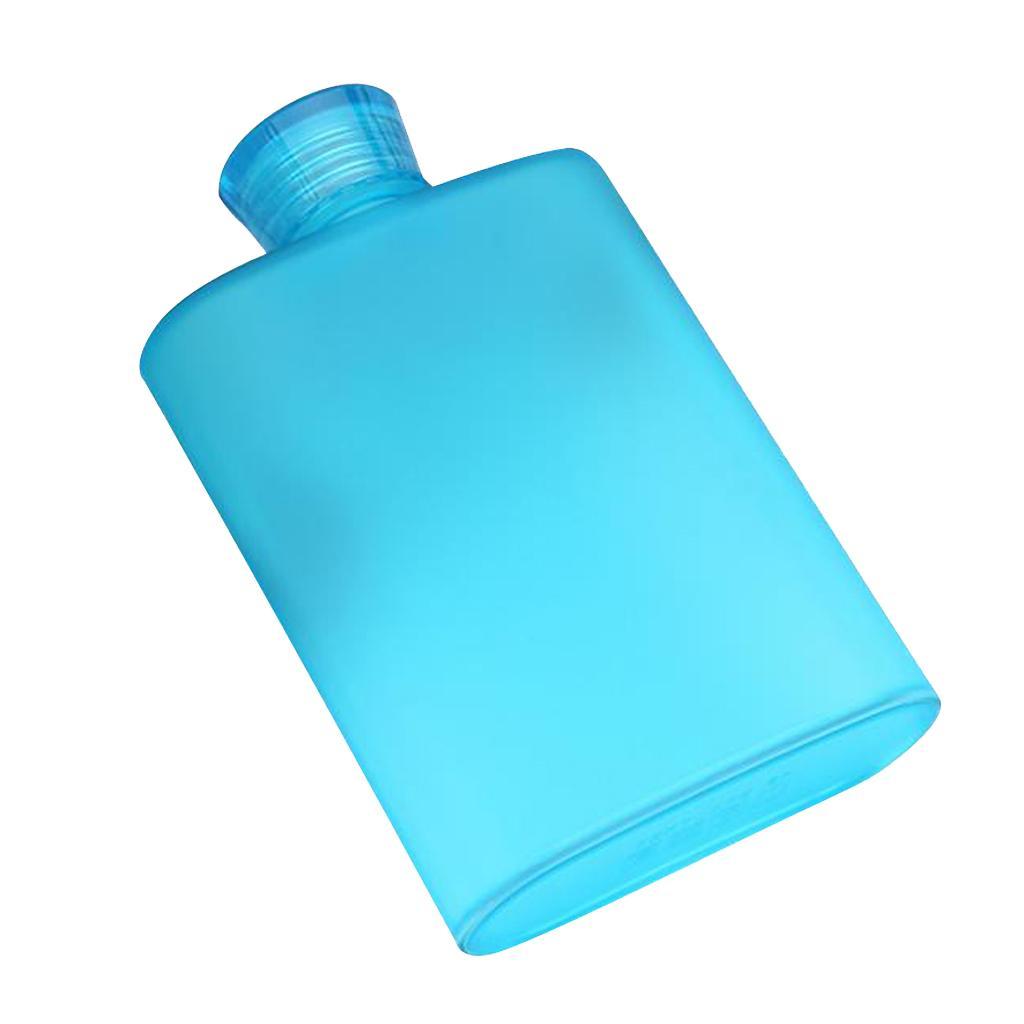 2pcs 400ml Memo Paper Bottle Flat Wine Bottle Cup Kettle Plastic Hip Flask