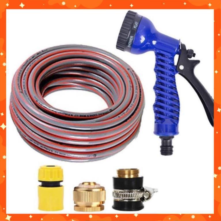 Bộ dây và vòi xịt tăng áp lực nước,rửa xe, tưới cây 7-10m 206843