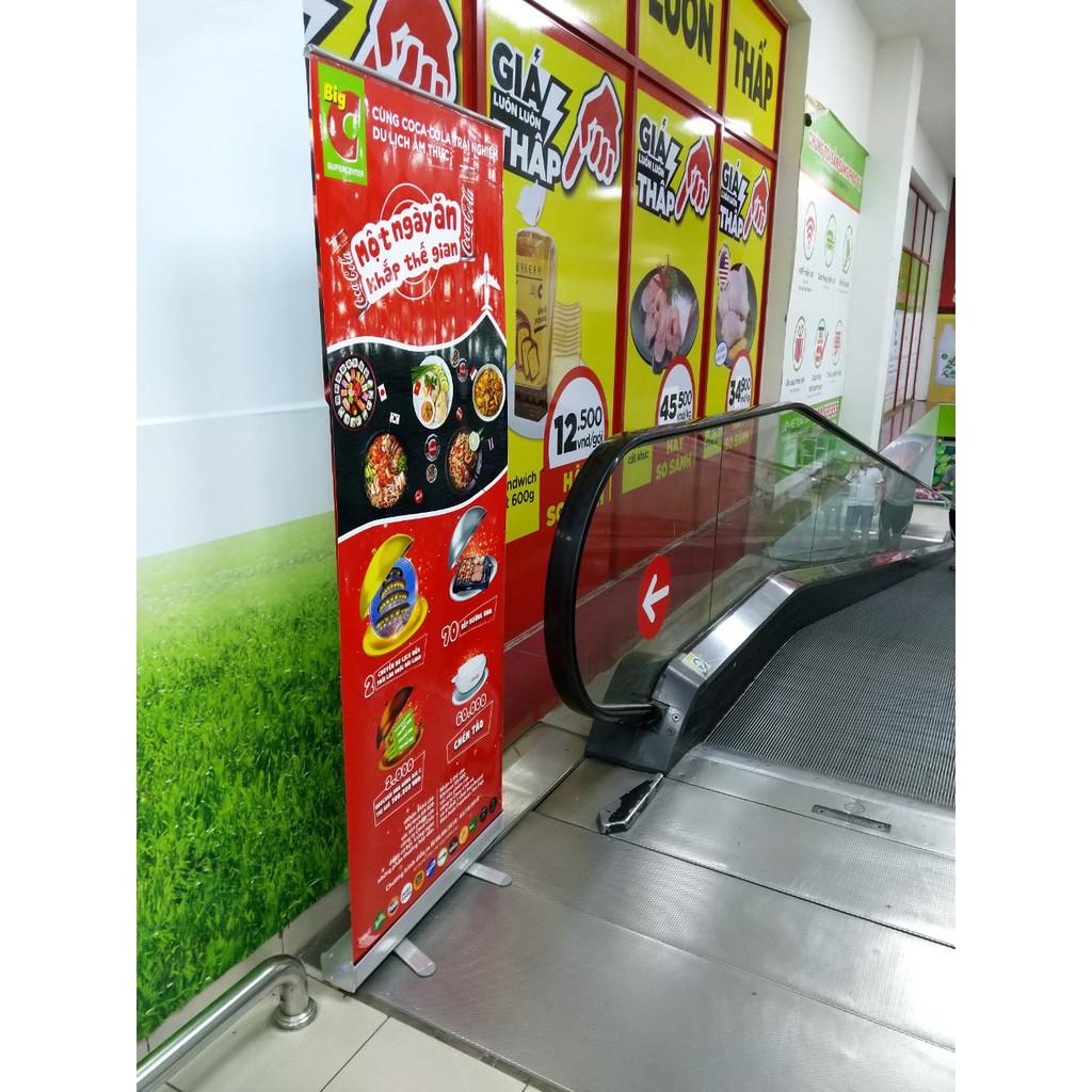 Khung Standee cuốn banner nhôm loại thường 80x200cm