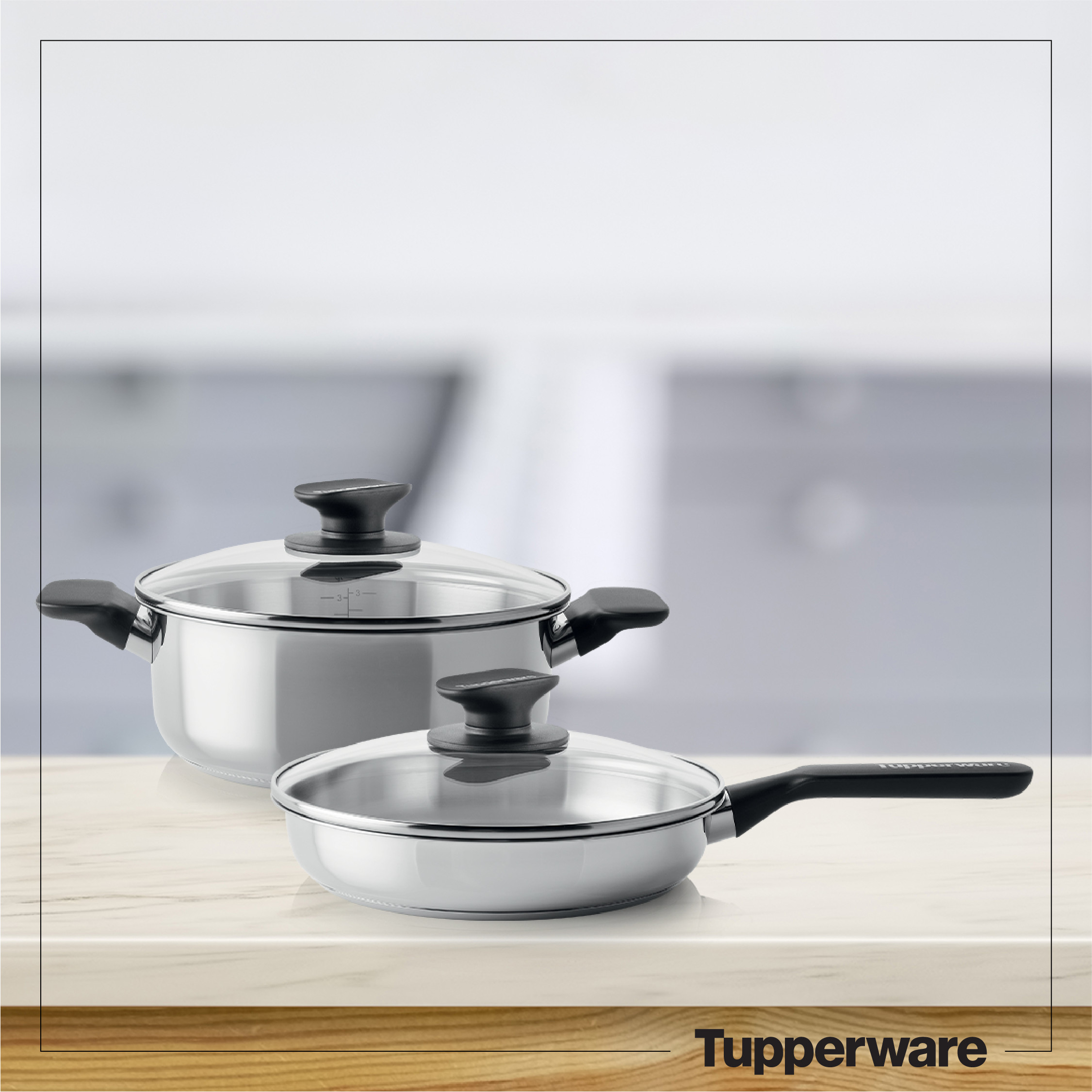 BỘ NỒI CHẢO UNIVERSAL COOKWARE TUPPERWARE CHÍNH HÃNG