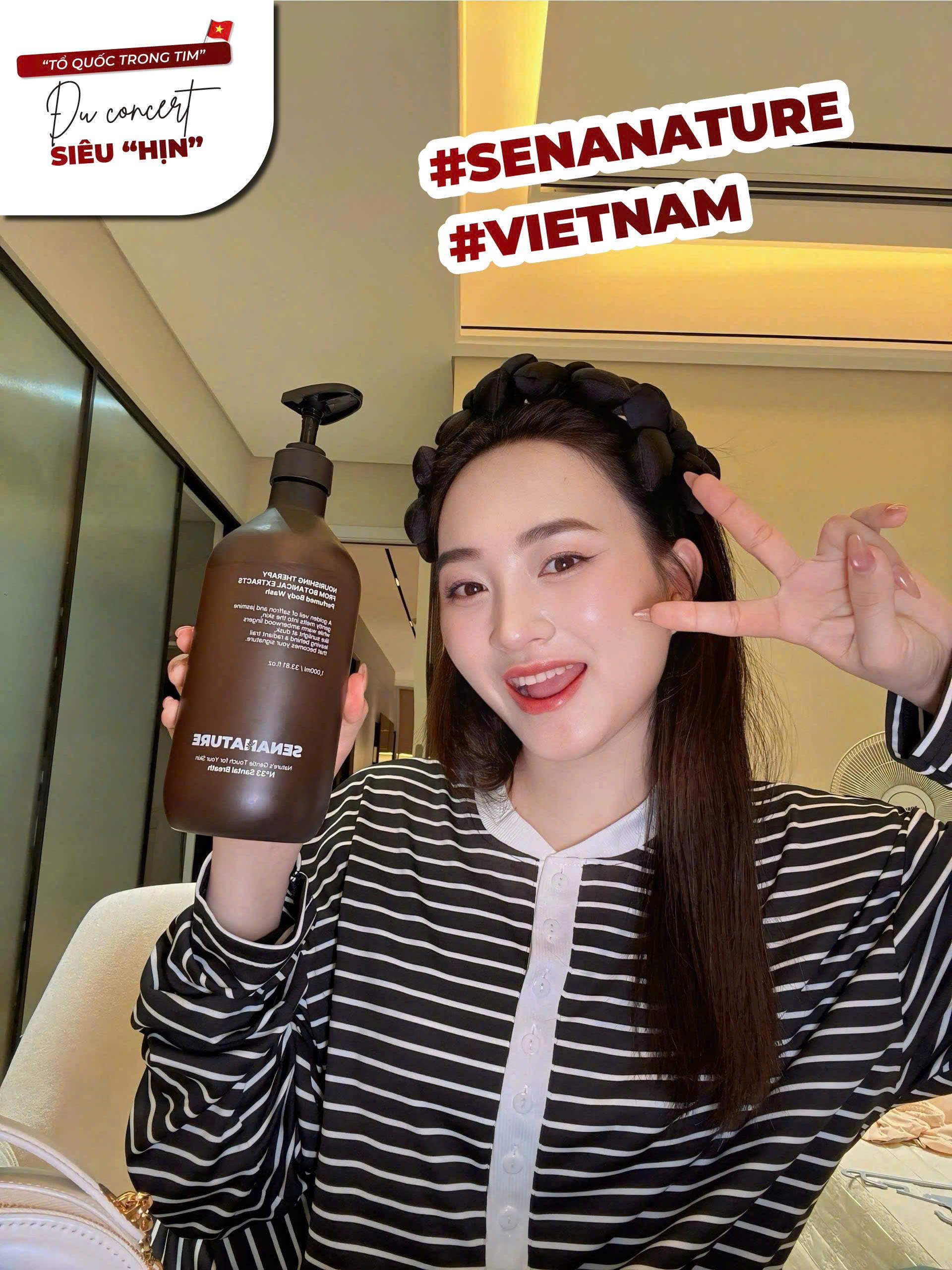 (Tặng 3 nạ) Sữa tắm nước hoa SENANATURE NOURISHING THERAPY FROM BOTANICAL EXTRACTS Perfumed Body Wash 1000ml