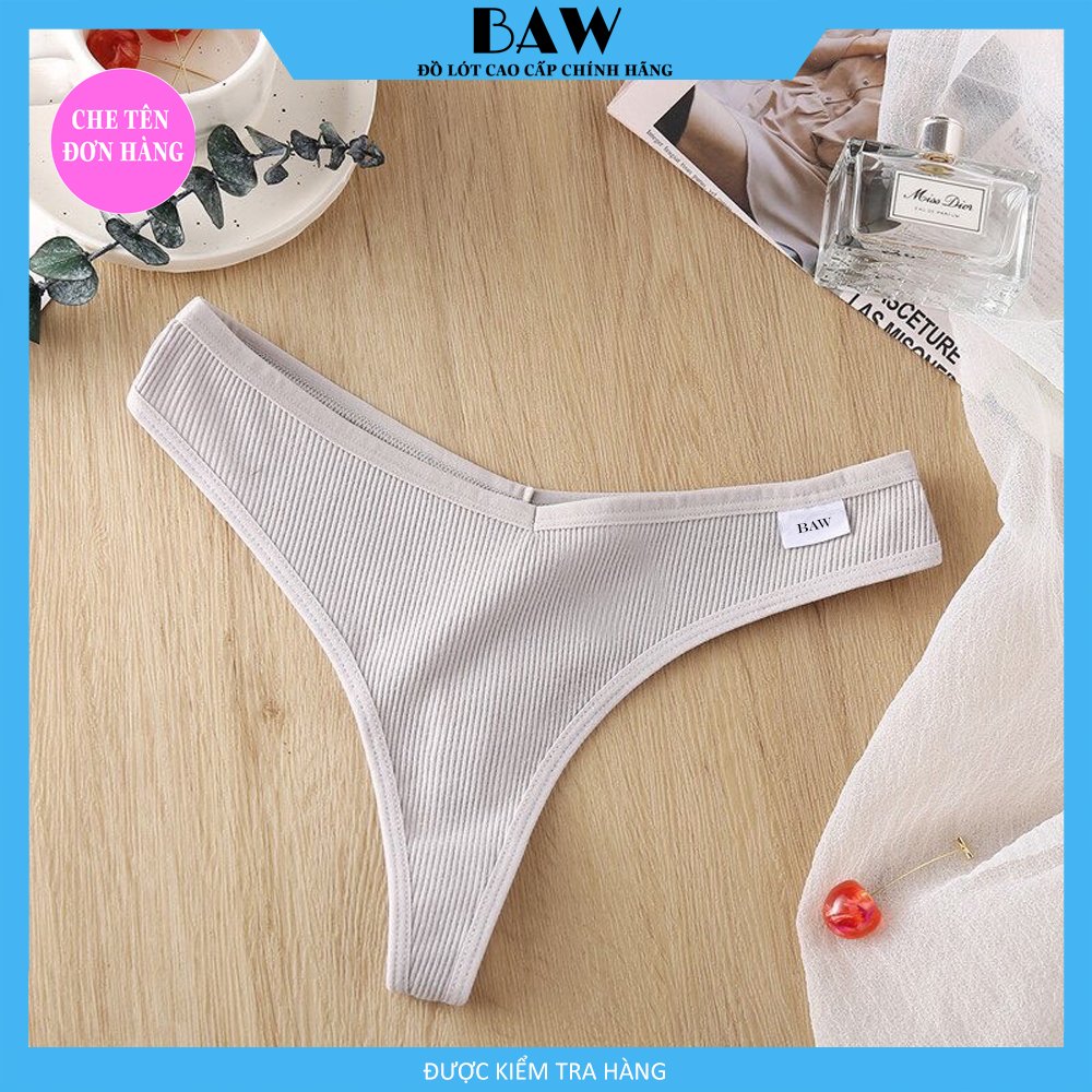 Combo 3 Quần Lót Nữ Cotton Nọt Ne Màu Trơn Gợi Cảm Cho Nữ Size thương hiệu BAW QLN22