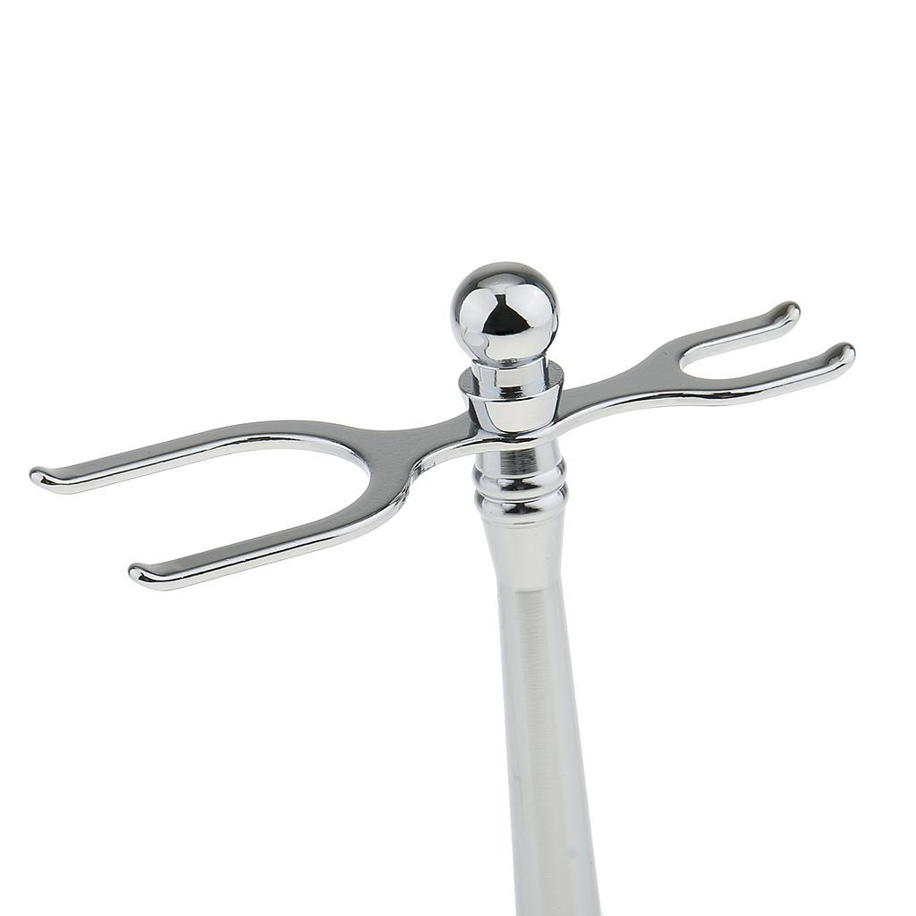 Removable Alloy Double Edge Men's Shaving Brush Straight Holder Stand Razors