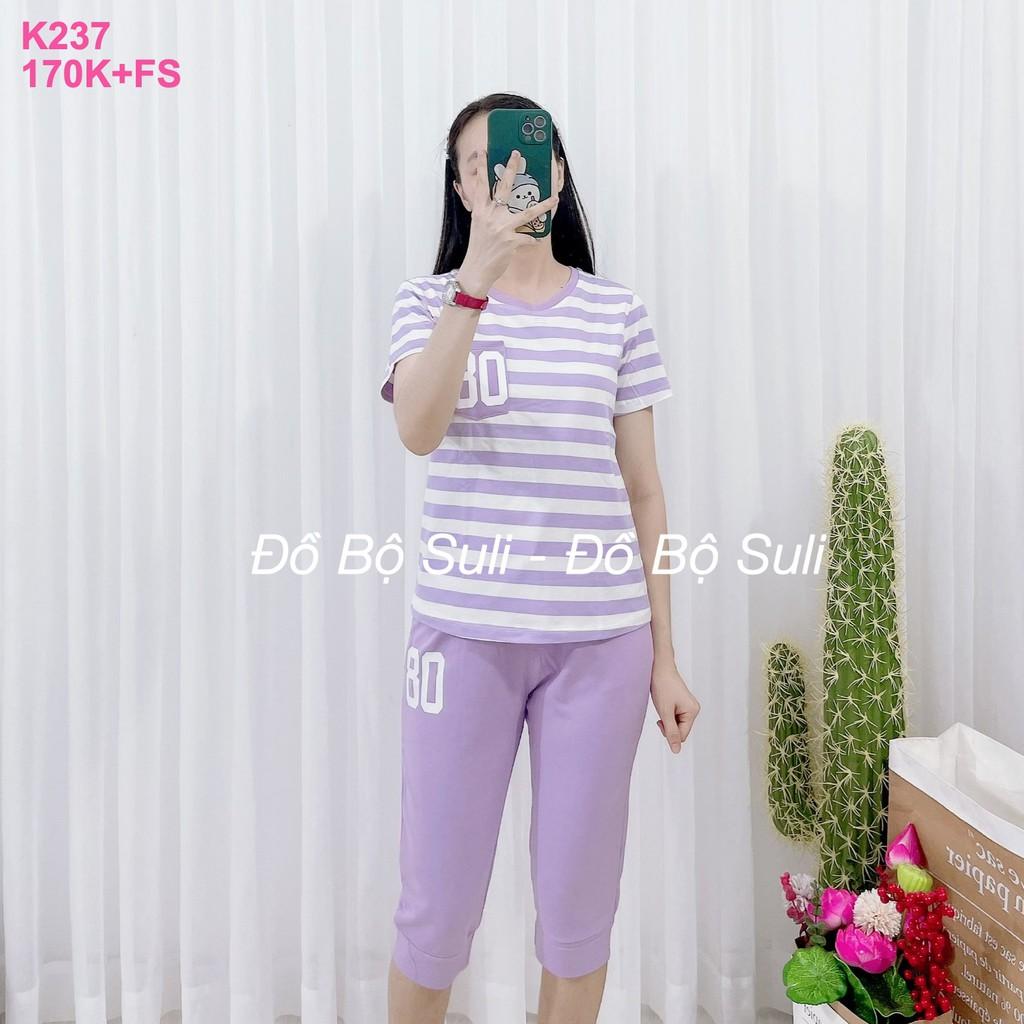 Đồ Mặc Nhà Lỡ Thun Cotton sọc ngang - Bền, Đẹp, Năng Động, Chất liệu cao cấp