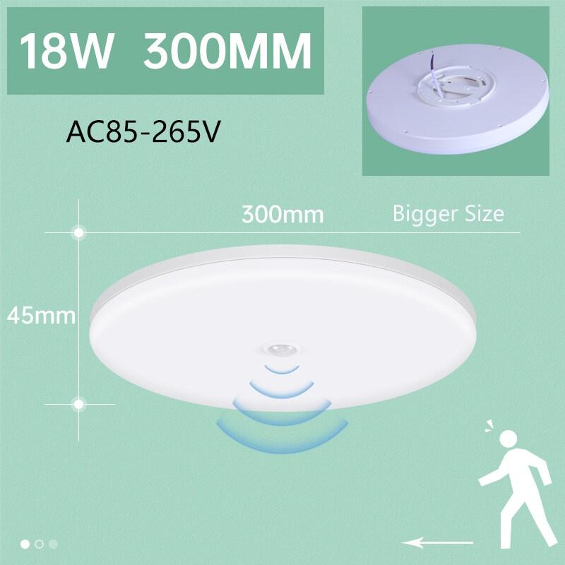 Đèn trần Led hiện đại Cảm biến chuyển động PIR Đèn trần 110V 220V 15W 20W 30W 40W Hành lang nhà bếp Đồ đạc trang trí nội thất Hành lang