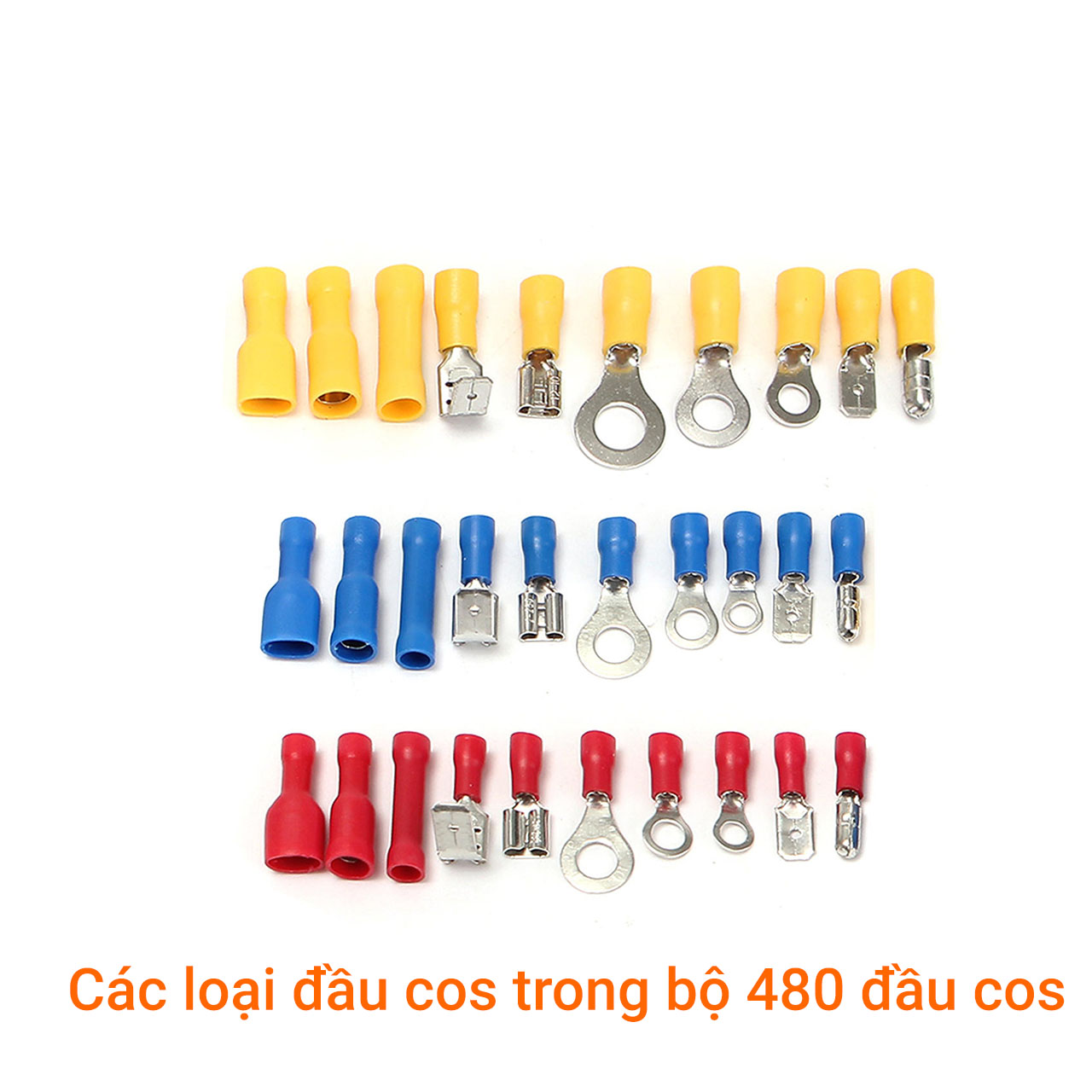 Hộp 480 đầu cos phủ nhựa chuyên sửa xe