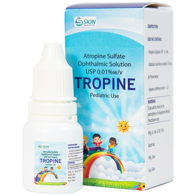 Dung dịch nhỏ mắt kiểm soát cận thị TROPINE (Hộp 1 lọ 10ml)