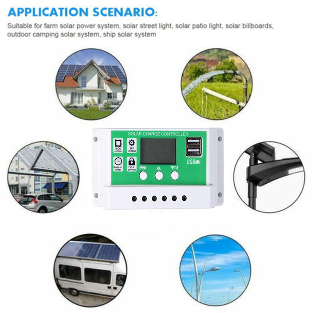 18V/25W Monocrystalline Solar Panel Kit Dual USB Phone Charger Outdoor Camping Power Bank Waterproof with Controller
