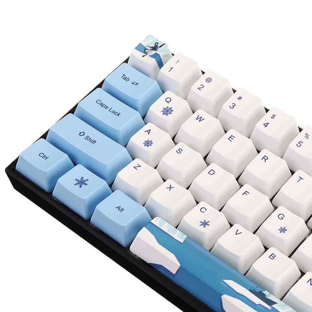 Keycap (mũ phím) PBT dành cho Bàn phím cơ không dây RK61 – Chính hãng Royal Kludge. 61 phím, công nghệ in Dye – sub, bền đẹp. OEM Profile.