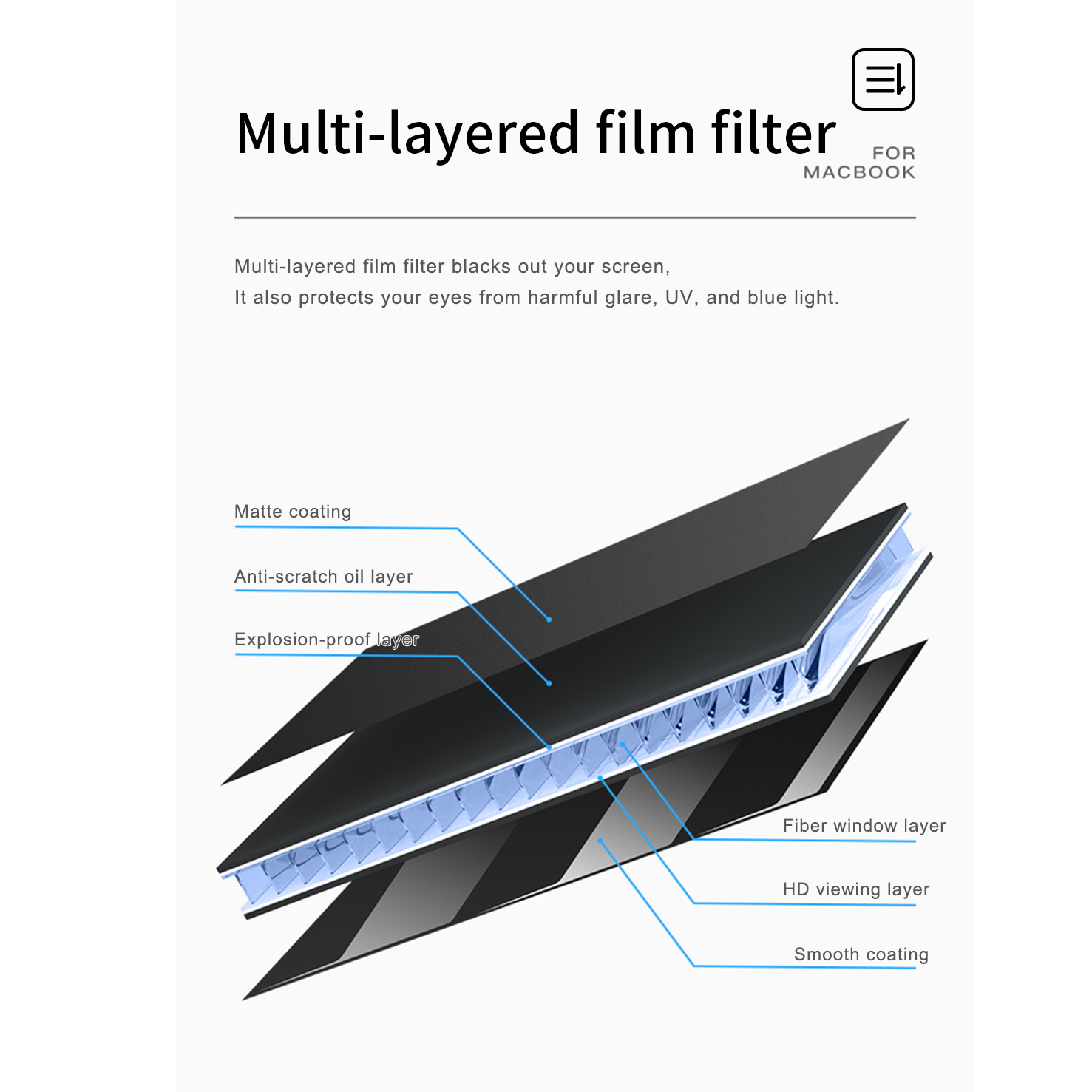 Miếng dán chống nhìn trộm film từ tính cho Macbook Pro M1 / Macbook Air M1 13 inch hiệu WIWU Magnetic Screen Protector Privacy mỏng 0.3mm, full 3D, chống lóa - hàng nhập khẩu