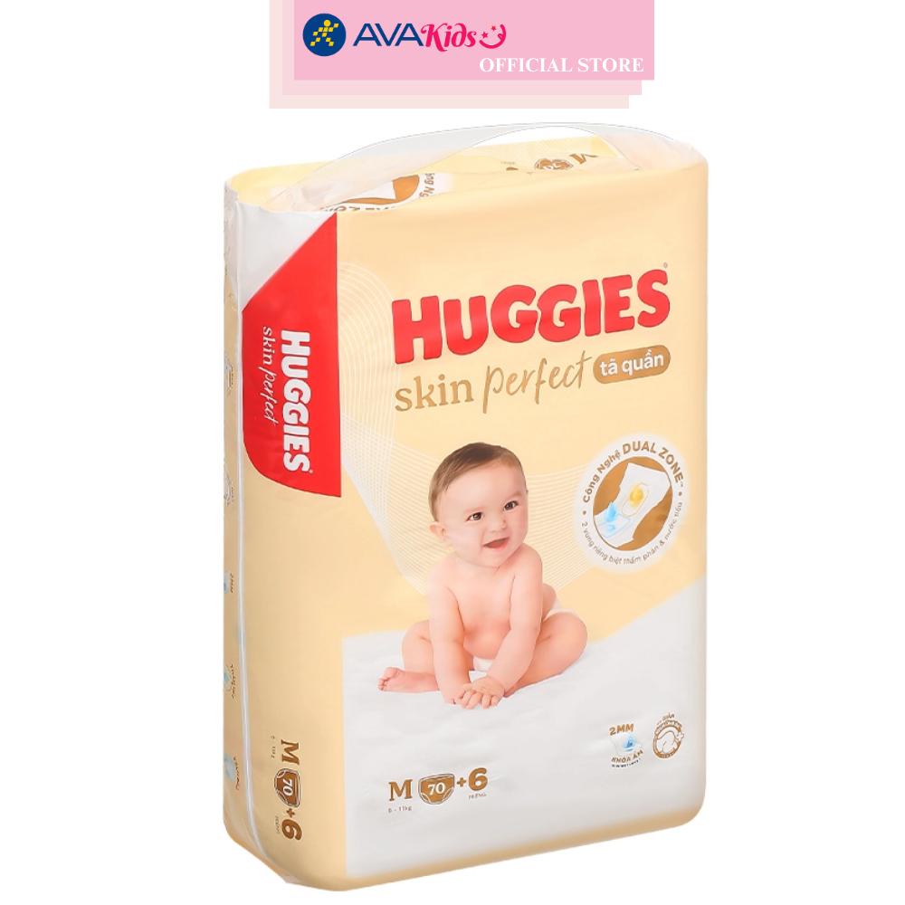 Tã quần Huggies Skin Perfect size M 70 + 6 miếng (6 - 11 kg)