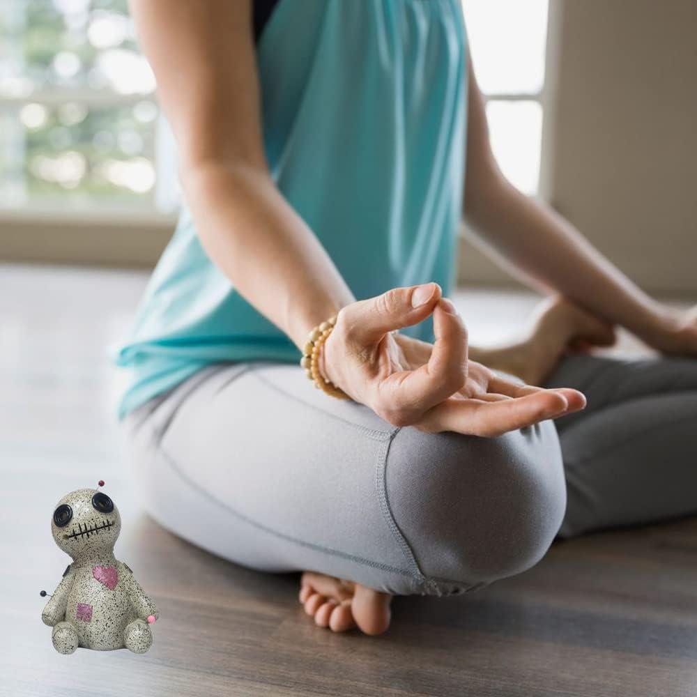 Voodoo Doll Doll Lư hương giữ hương cho Yoga, Trang trí tượng bằng nhựa thủ công ngộ nghĩnh dễ thương cho văn phòng và gia đình, Quà tặng đùa sinh nhật cho phụ nữ và trẻ em gái
