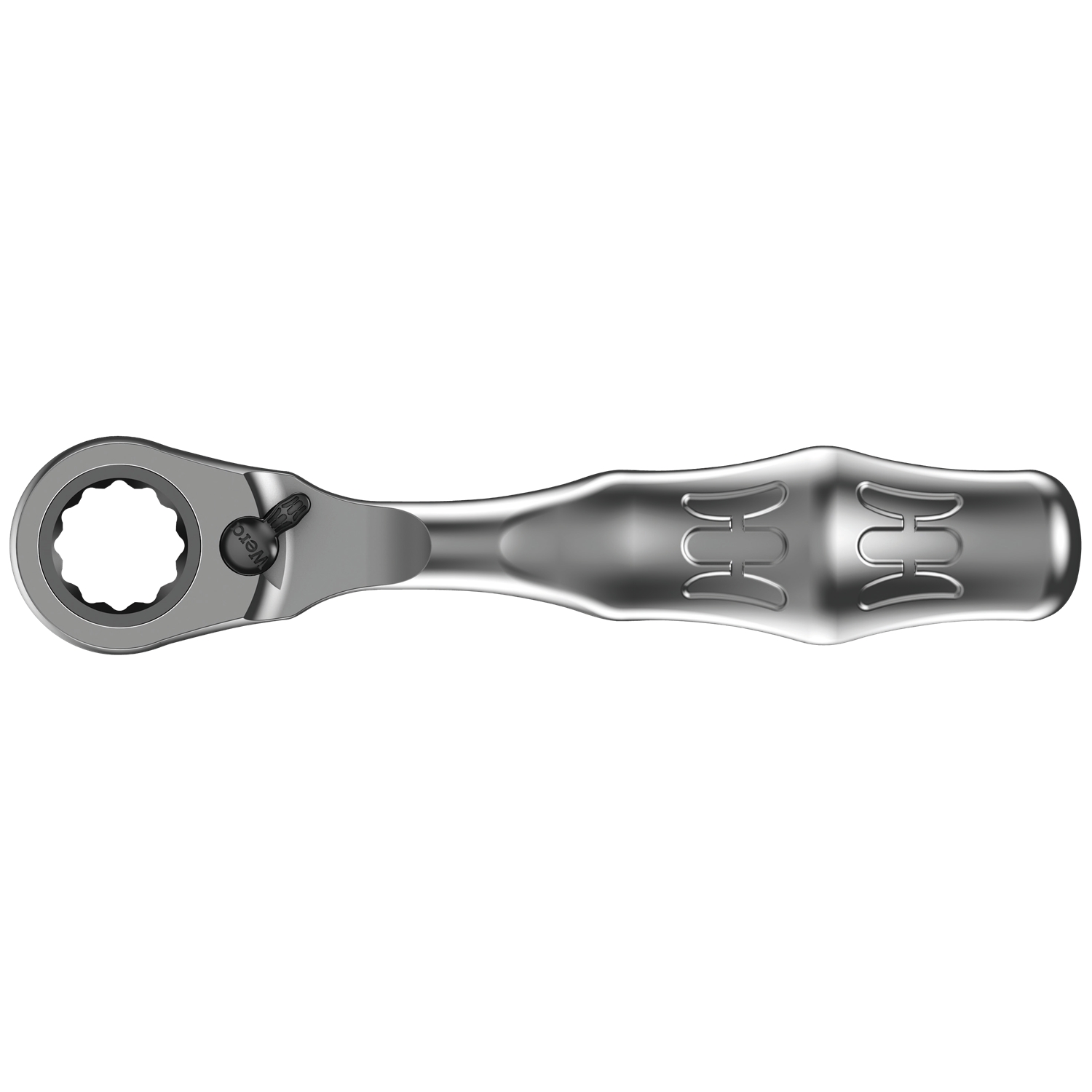Cần tròng cóc 8005 Zyklop Mini 2 Ratchet dài 107mm lắp trực tiếp các đầu tuýp 8790 FA Zyklop socket Wera 05003660001