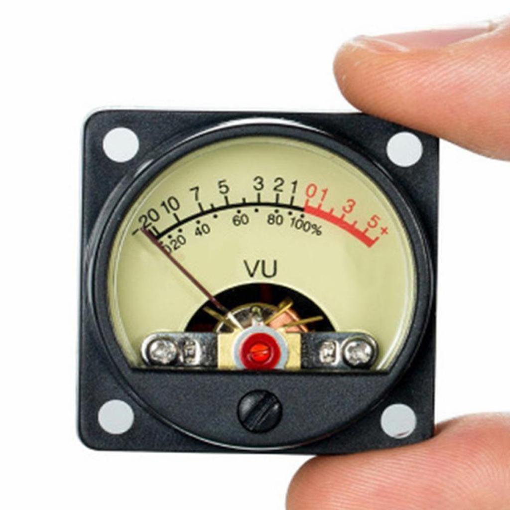 4x Vintage VU Meter Audio Level Indicator with