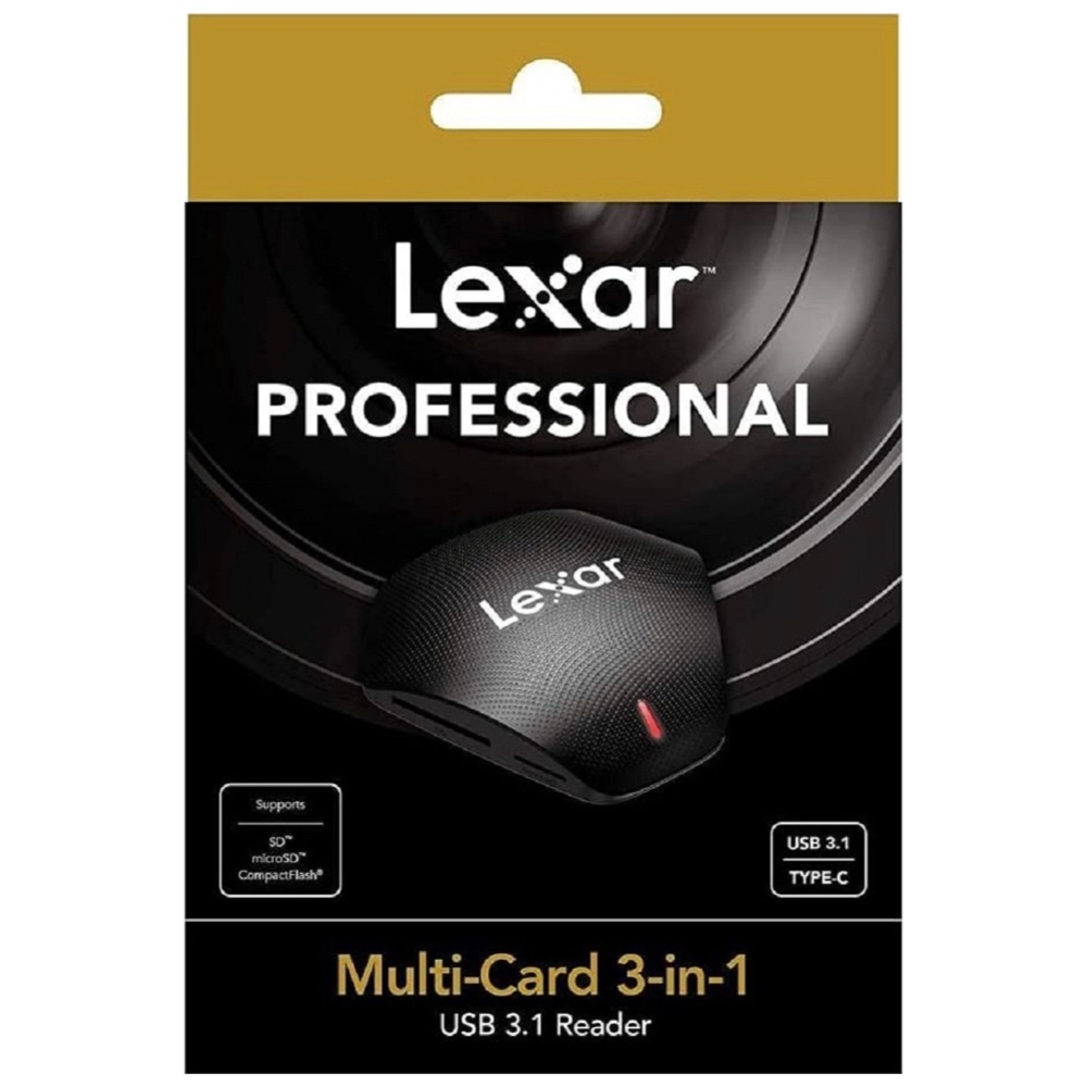 Đầu đọc thẻ Lexar Professional Lexar Multi-Card 3-in-1 USB 3.1 - Hàng chính hãng