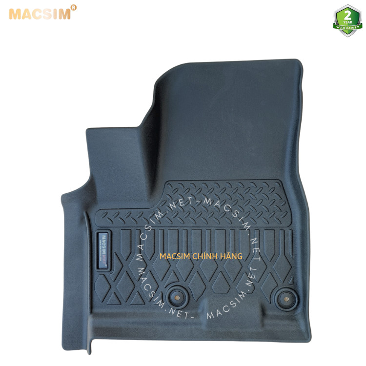 Thảm lót sàn ô tô Kia Sedona Nhãn hiệu Macsim chất liệu nhựa TPE cao cấp màu đen