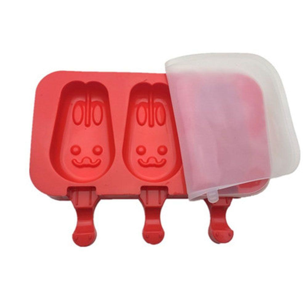 PEONY Kitchen Ice Cream Silicone Mold Chocolate Popsicle Mould Tray Rabbit Shape Cake Decorating Tools DIY Frozen Mould Jelly Home Ice Lolly Maker