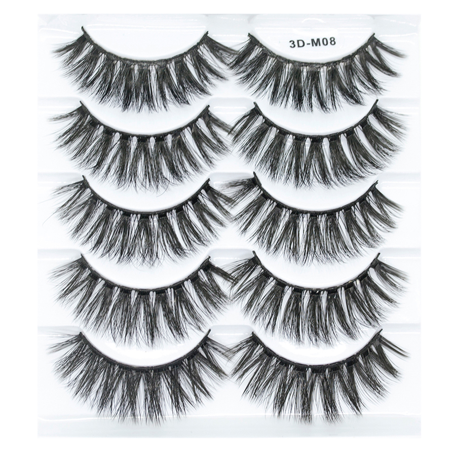 5 Cặp Hộp 5 Cặp Lông Mi Lụa 3DM08/Pretty Sunny Multi-Pack The Lash by J'aime