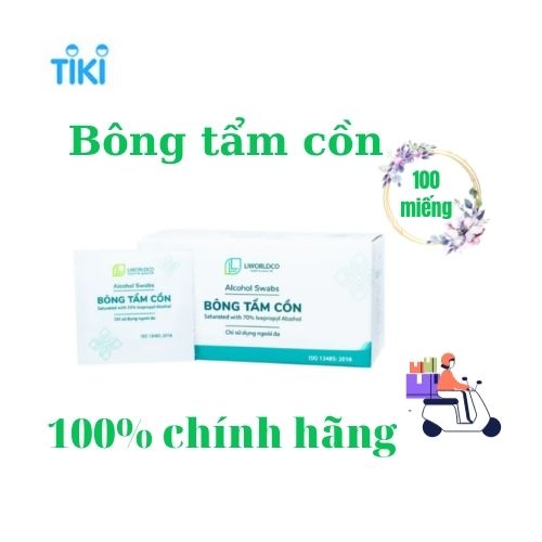 BÔNG TẨM CỒN ALCOHOL SWABS - 100 Miếng