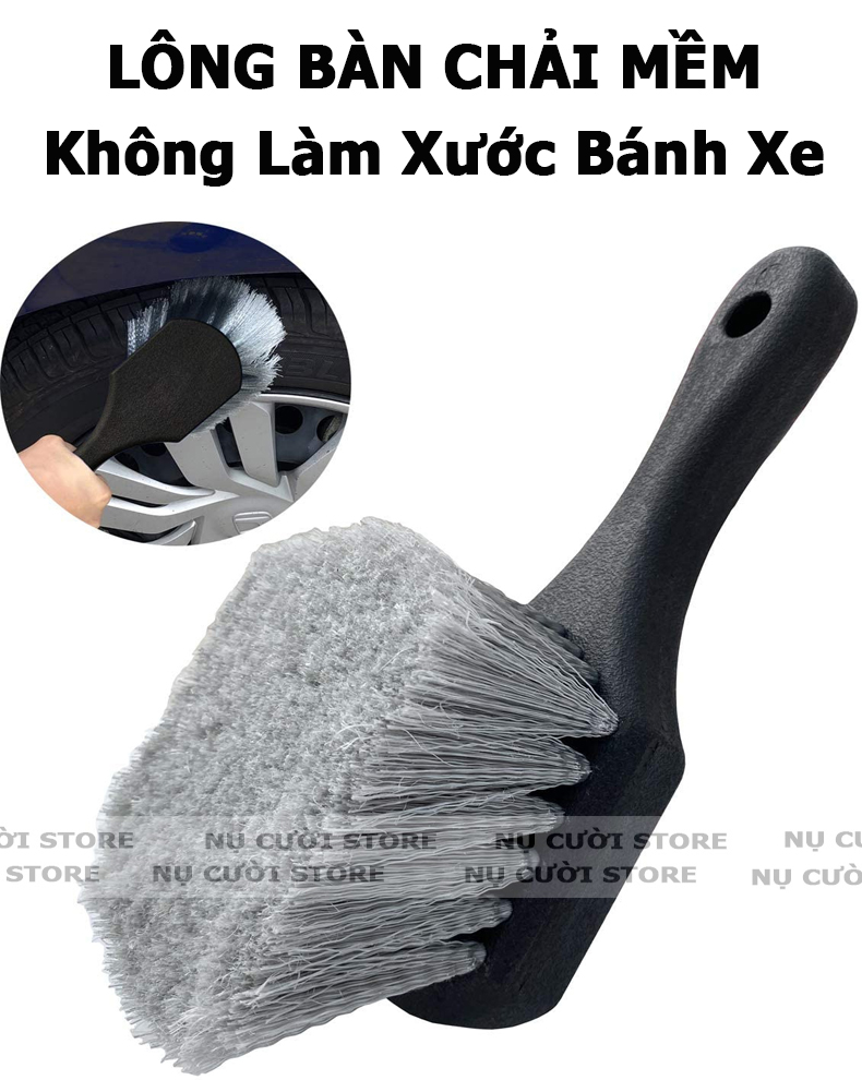 Bàn Chải Cọ Lốp Ô Tô; Dụng Cụ Rửa Xe Oto Xe Hơi; Bàn Chải Chà Xe Máy; Cọ Vành Xe Đạp