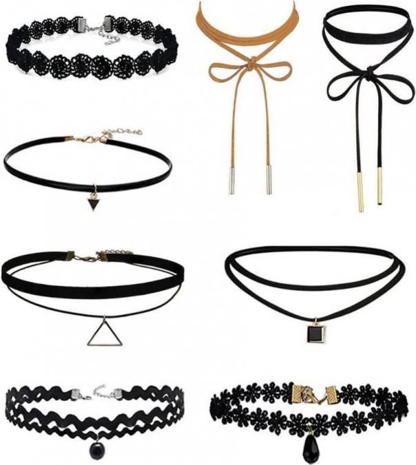 Set 8 vòng choker nữ
