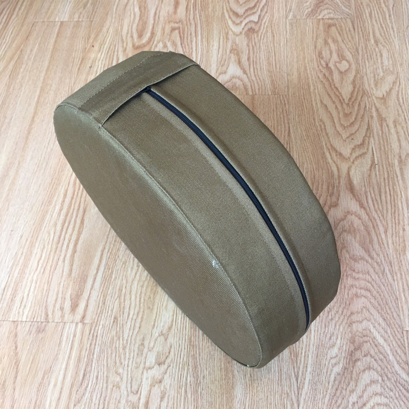 Bồ đoàn ngồi thiền cao cấp vỏ kaki, ruột mút ép