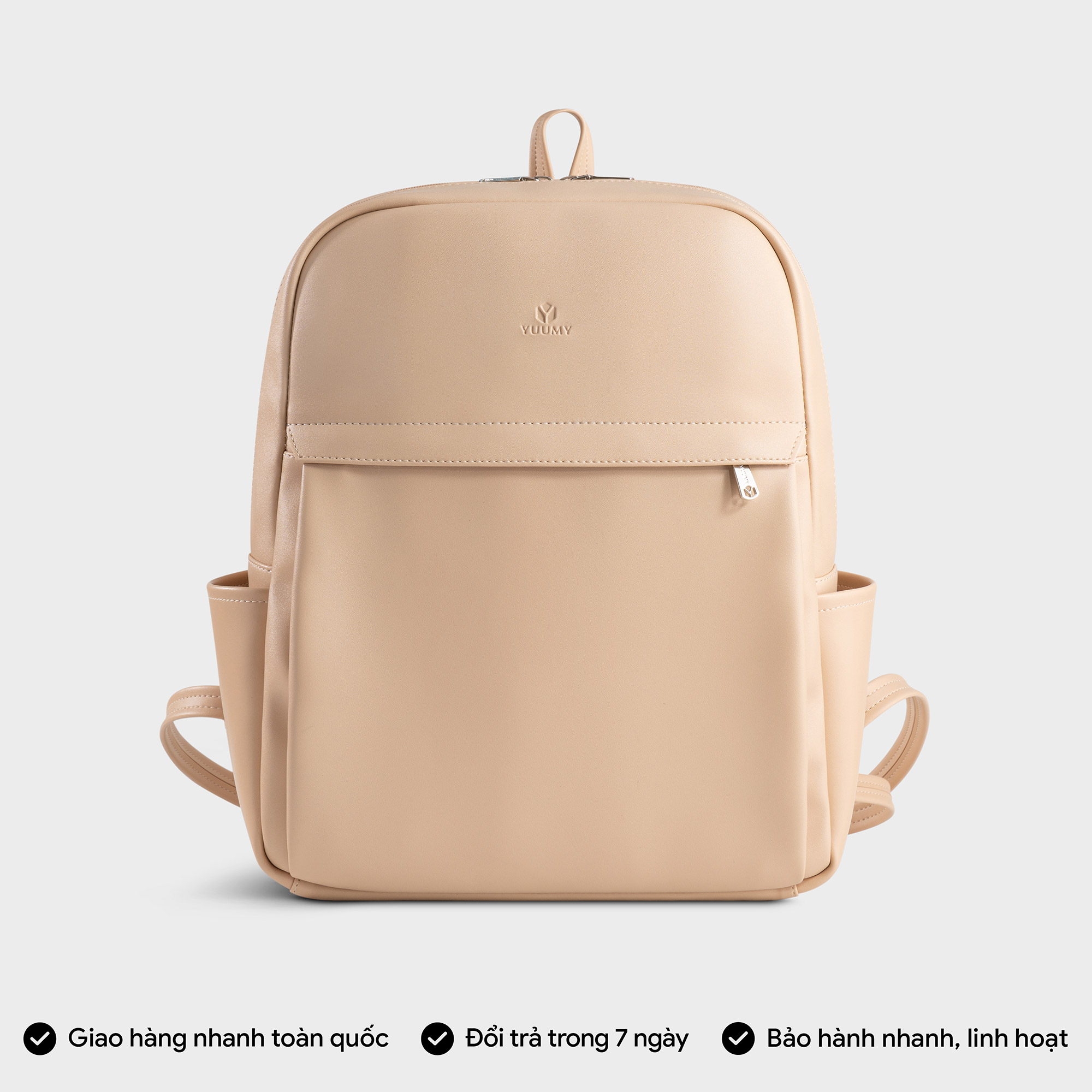 Balo Yuumy ( Thời trang nữ trẻ trung tiện dụng vừa A4 - Balo da Seasand YBA97 )