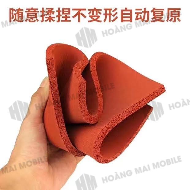 Cao su đỏ ép kính 300x250x8mm