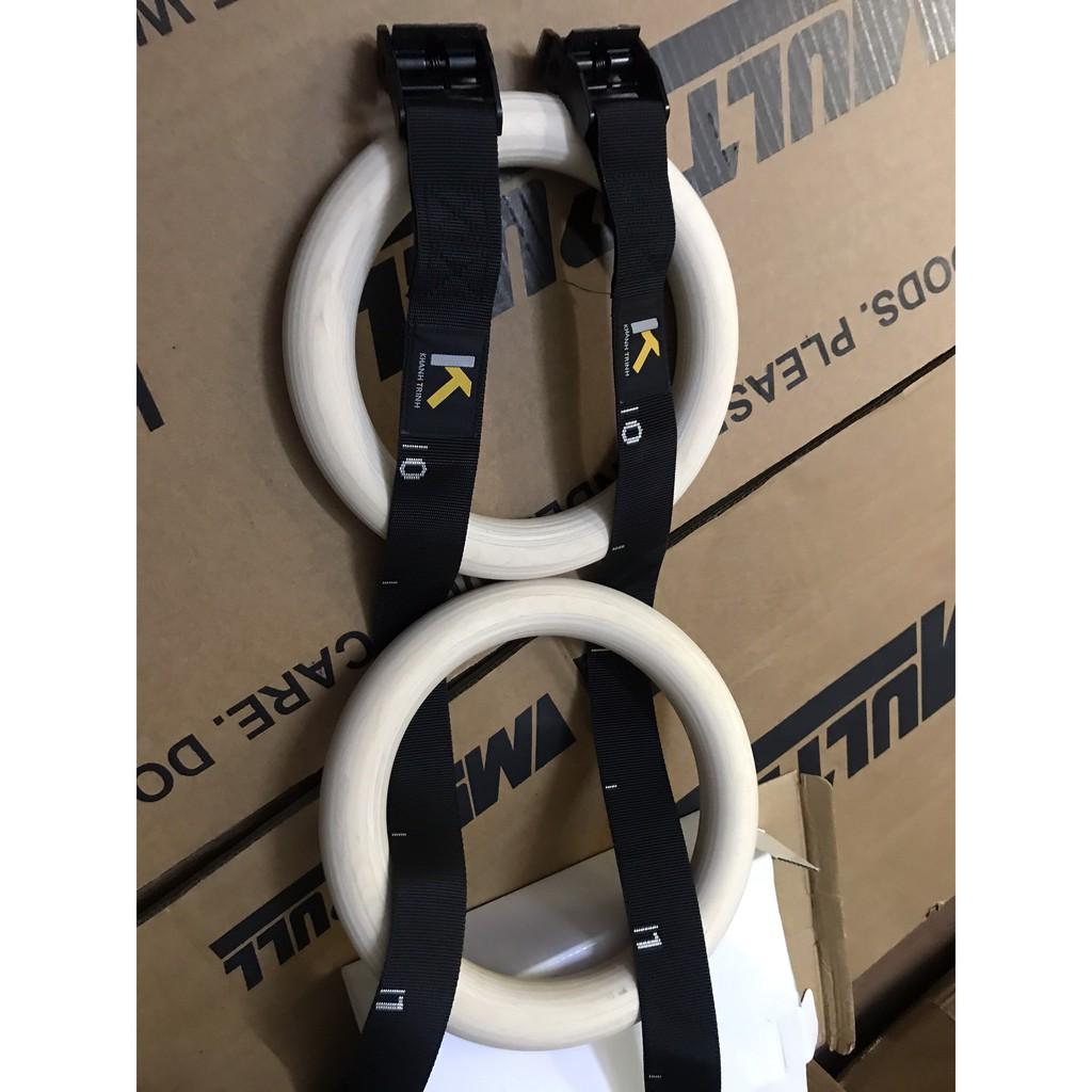 Mã hàng KT2.RING – Vòng treo xà Fitness Gymnastics Rings chất lượng cao-Dụng cụ tập street workout