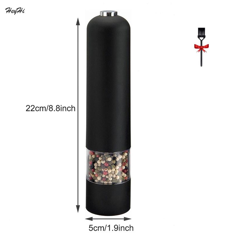 Điện Cối Xay Tiêu Tự Động Muối Tiêu Máy Xay Có Đèn Led Điều Chỉnh Coarseness Cho Gia Vị Nhà Bếp Và Tiện Ích
