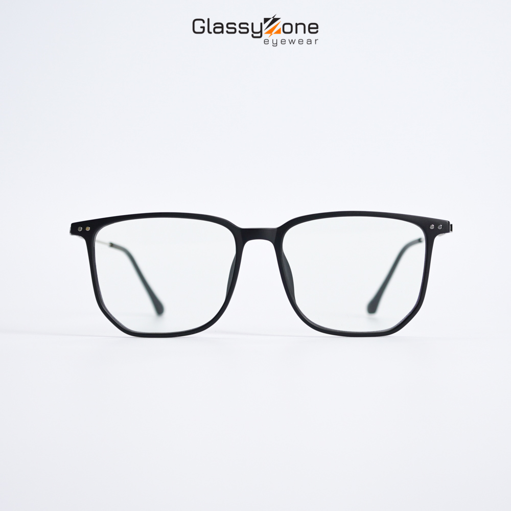 Gọng kính cận, Mắt kính giả cận nhựa dẻo Form vuông Nam Nữ Cruella - GlassyZone
