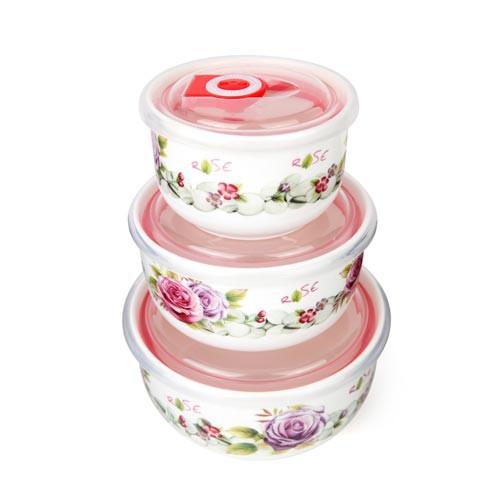 Bộ 3 bát lạnh sứ camellia cao cấp ( hoa ngẫu nhiên)