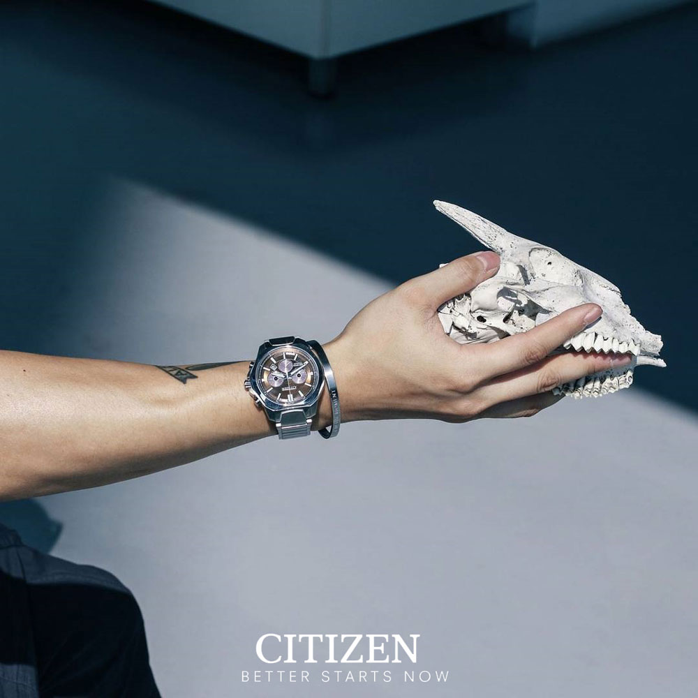 Đồng Hồ Nam Citizen Dây Titanium CA4320-51W - Mặt Nâu