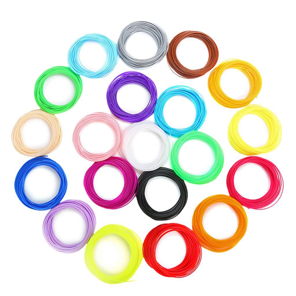 ABS 3D Printer Filament 1.75 mm Spool for 3D Printer &3D Pen 20Colors 5m
