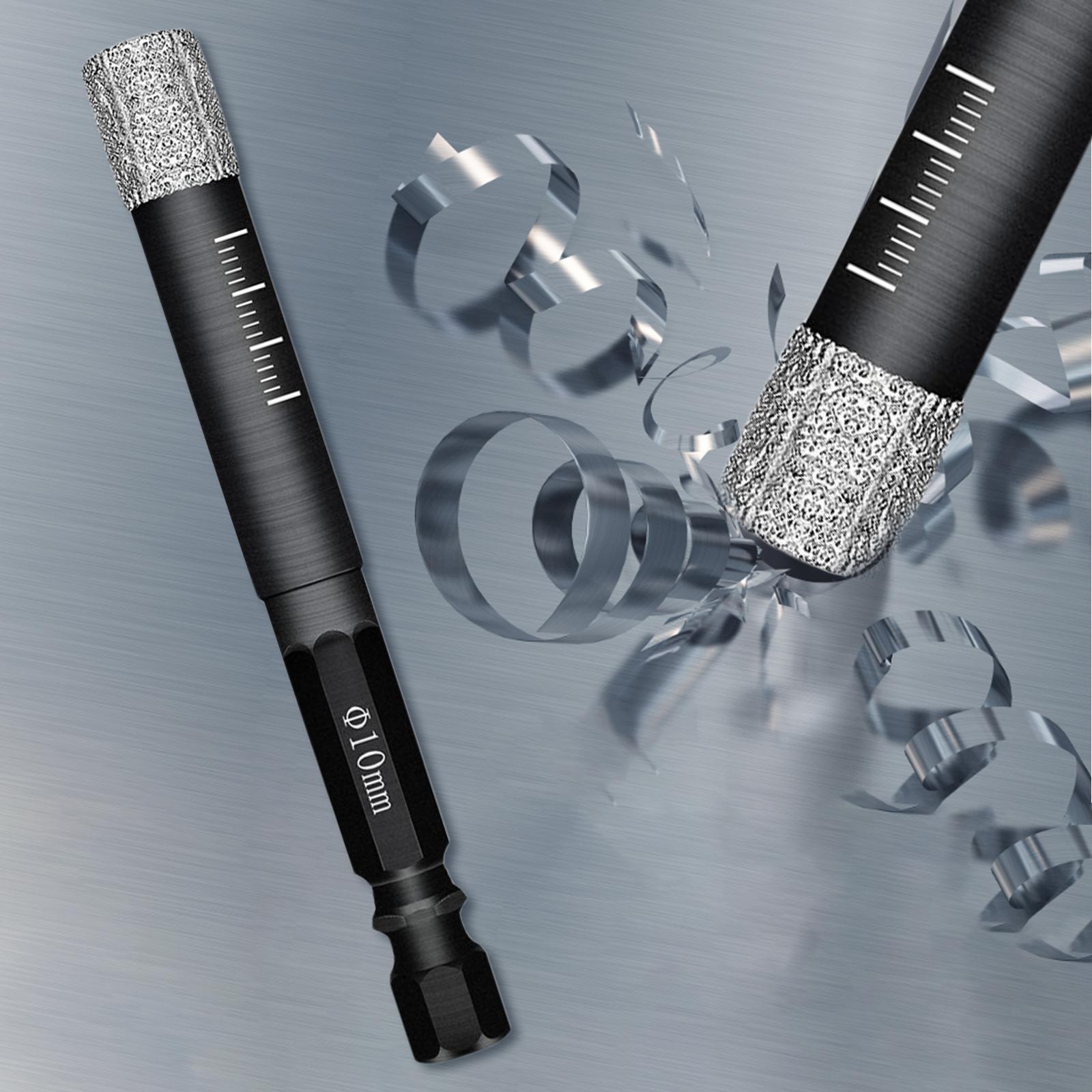 Diamond Dry Drill Bit Set for Stone Porcelain Granite 10MM+8MM