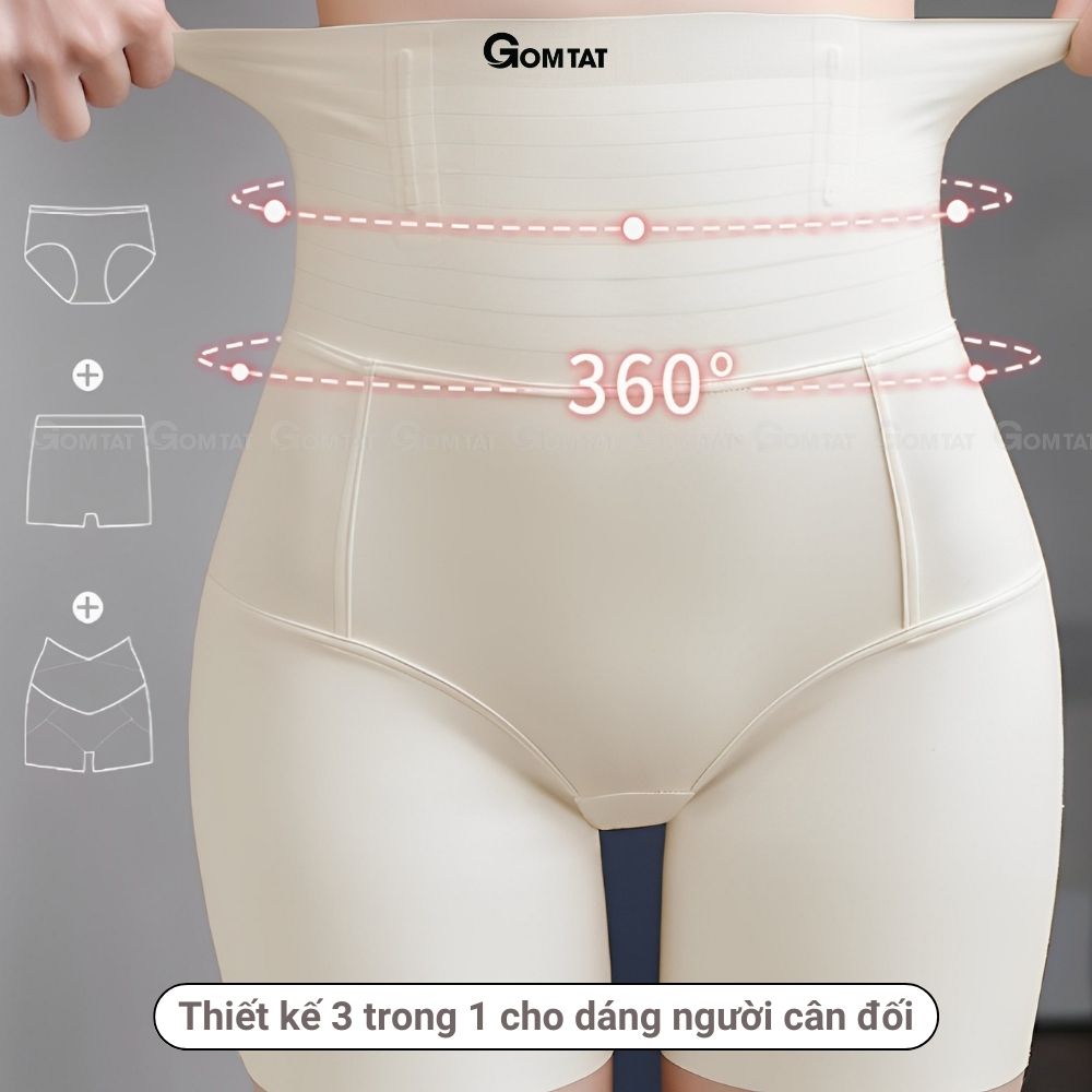 Quần gen nịt bụng siết eo, mặc trong váy giúp nâng mông định hình chống cuộn thoáng khí - SA-667