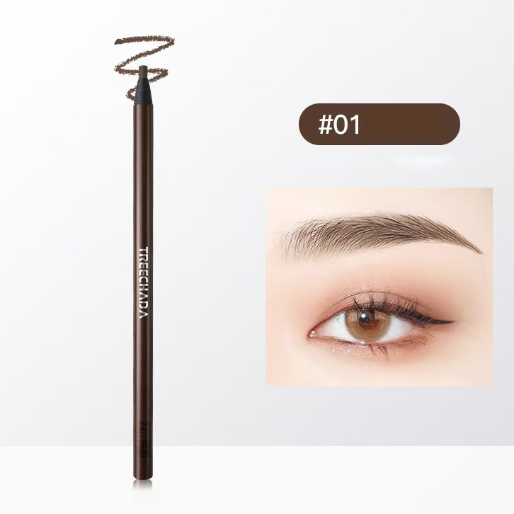 Chì xé kẻ mày hai đầu chống nước lâu trôi Treechada Eyebrow Thái Lan 4g phẩy sợi siêu mảnh 2mm