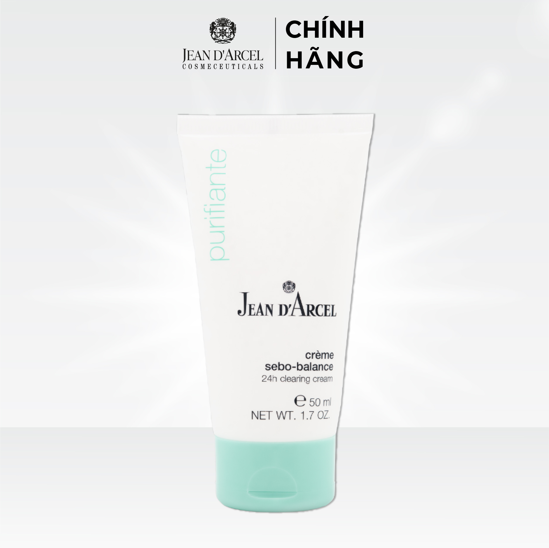 J10 Kem dưỡng giúp giảm mụn Purifiante - 24h Clearing Cream 50ml - Jean d'Arcel