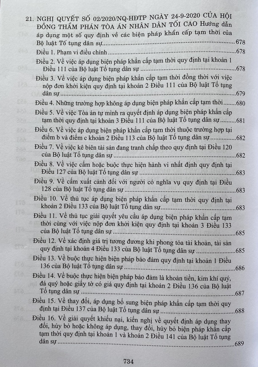 Hệ Thống Các Nghị Quyết Của Hội Đồng Thẩm Phán, Toà Án Nhân Dân Tối Cao Về Dân Sự Và Tố Tụng Dân Sự Từ Năm 1990 Đến 2023