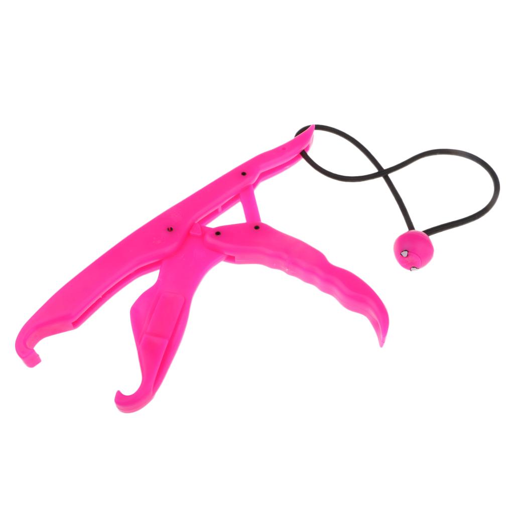 Floating Fish Grip Fishing Lip Grip Gripper Grabber Plier with Lanyard Pink