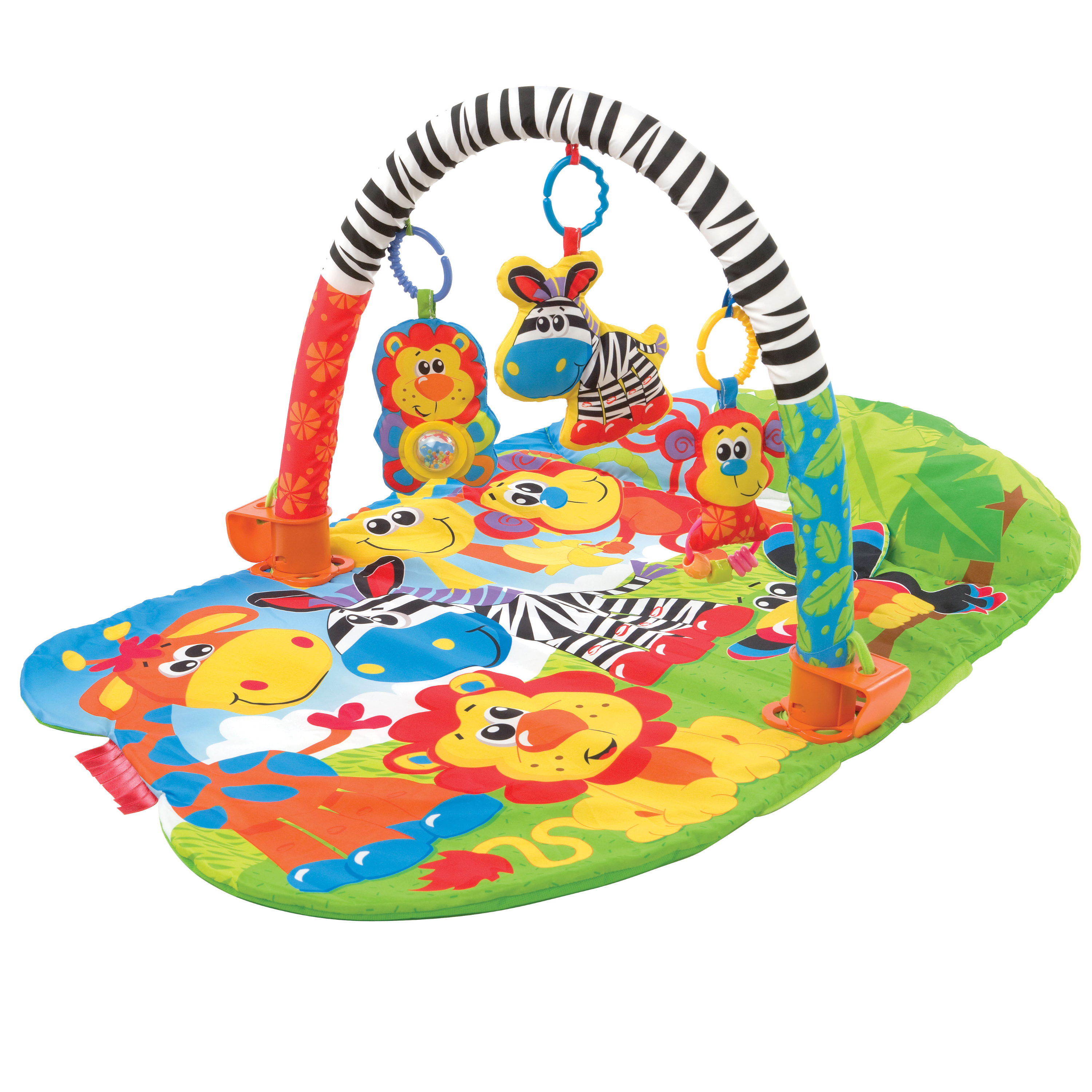 Thảm chơi thú hoang dã Playgro 5 in 1 Safari Super Gym, cho bé sơ sinh đến 24 tháng