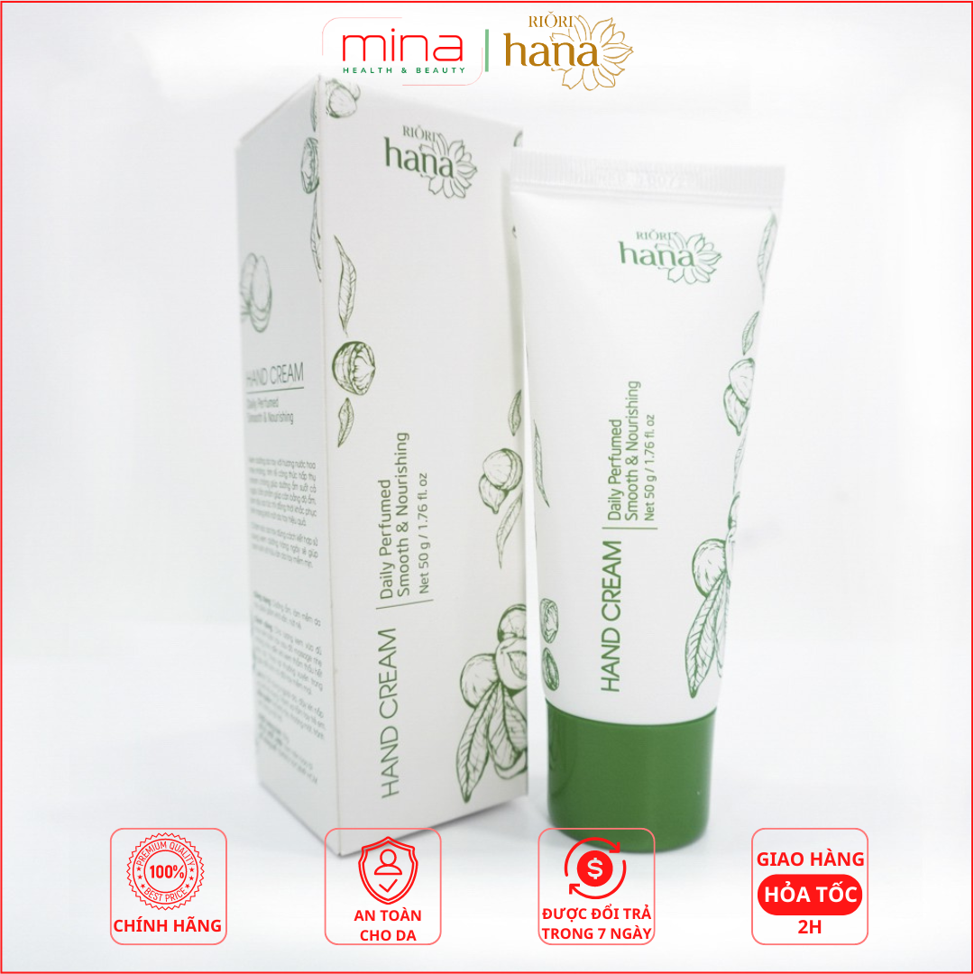 Kem Dưỡng Da Tay RIORI Hand Cream 50g Dưỡng Ẩm Ngừa Khô Rát, Bảo Vệ Da Tay, Không Nhờn Rít