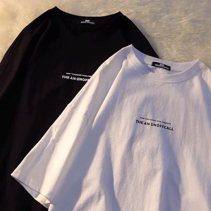 Áo thun tay lỡ form rộng - phông nam nữ cotton oversize - T shirt chữ unoffcall - 2N Unisex