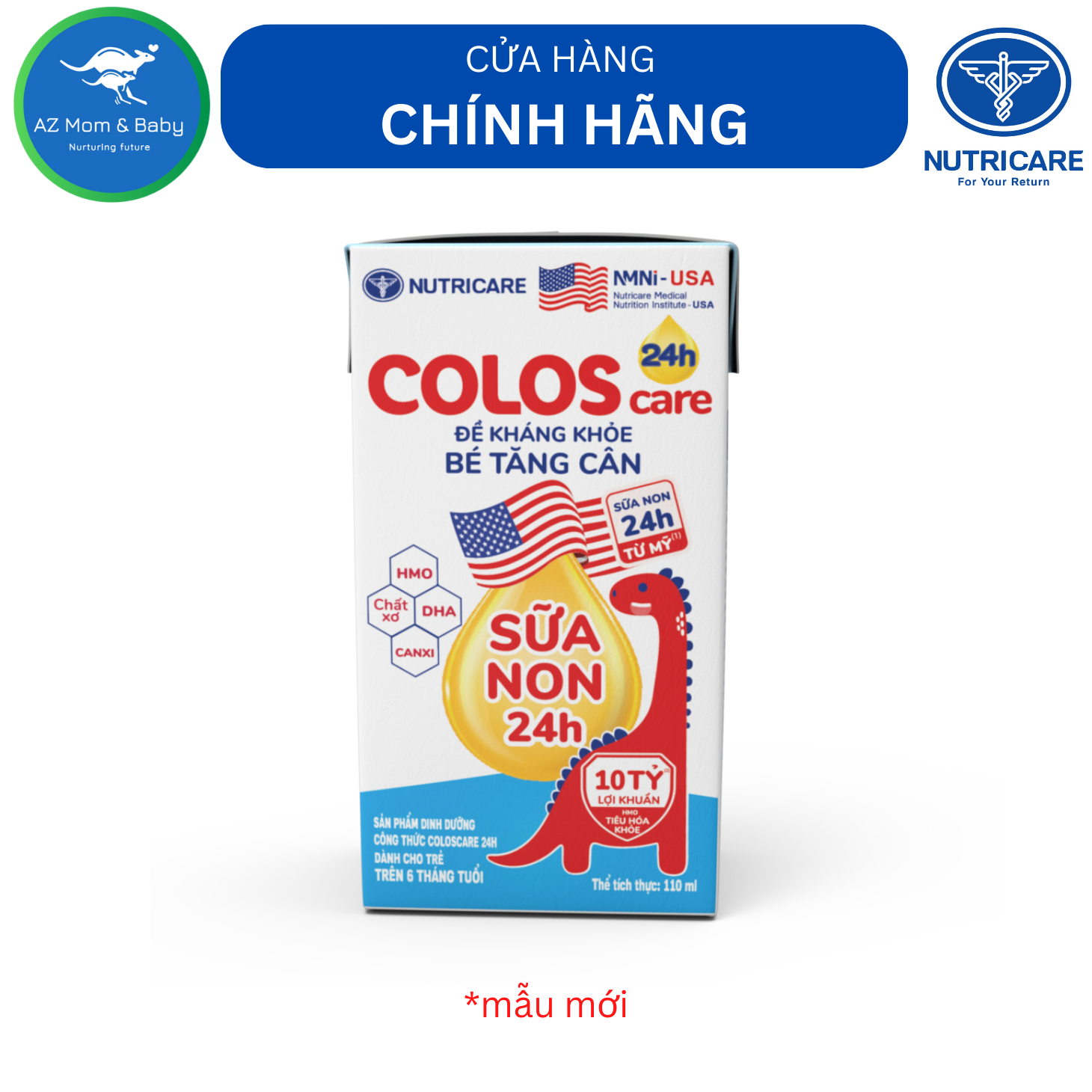 Thùng sữa công thức pha sẵn Nutricare ColosCare (110ml x 48 hộp)- sữa non tăng cường miễn dịch