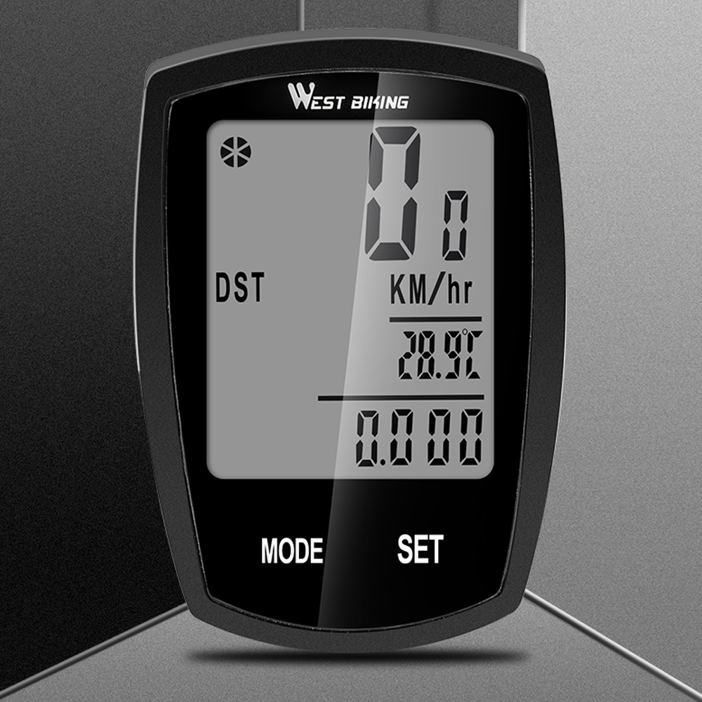 Đồng Hồ Điện Tử Không Dây Có Màn LCD Chống Nước Cho Xe Đạp MTB