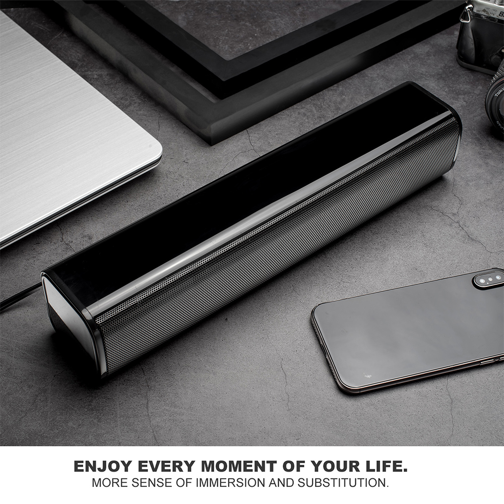 Loa PC Có Dây 3.5mm 2 * 3w USB Âm Thanh Siêu Trầm Cho Văn Phòng Tại Nhà TV PC Máy Chiếu